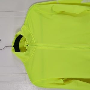 Nike women's quarter zip dri-fir top, bright yellow, size Large